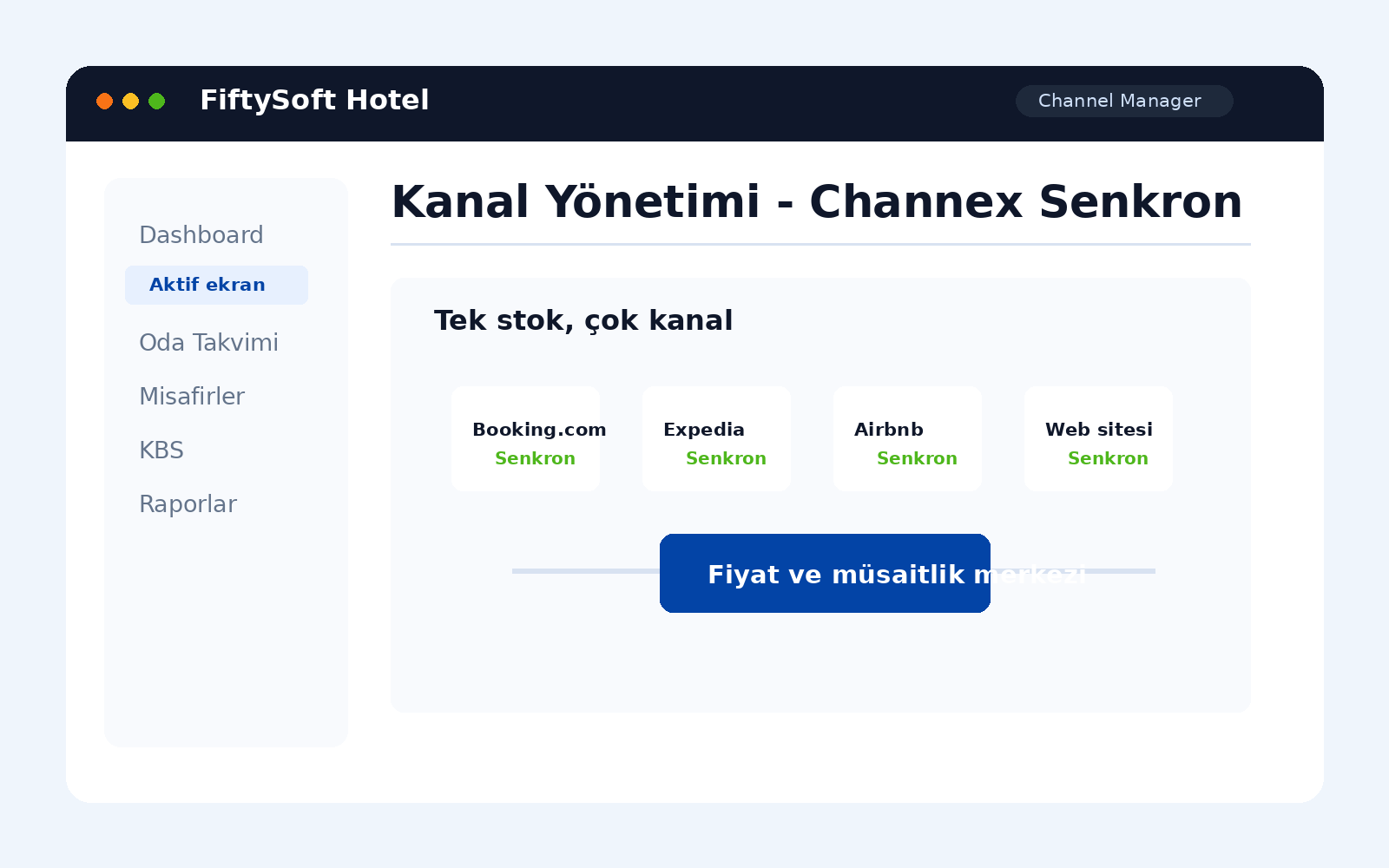 Channex kanal senkronu